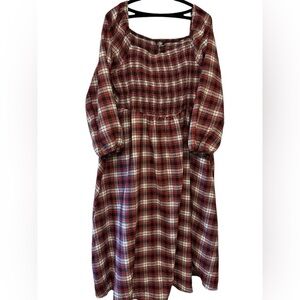 Bloomchic Smocked Top Flannel Dress 18/20